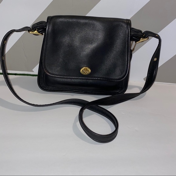 Coach Handbags - Vintage black leather COACH Legacy rambler purse